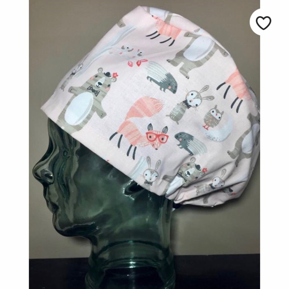 Surgical scrub caps/hats (set of 3)